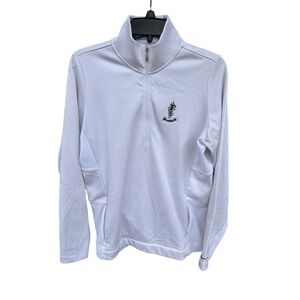 Nike Golf 1/4 Zip Pull Over Women's Tour Performance Therma Fit White Sz Large